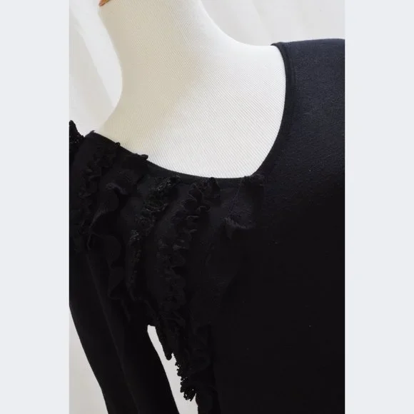 BCBG Max Azria Women's Size XS Petite Black Sweater - Picture 5 of 6